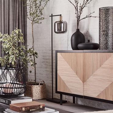 Cliquez pour agrandir et passer en diaporama Lampadaire en acier - noirJOANET