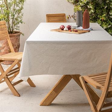 Cliquez pour agrandir et passer en diaporama Nappe enduite en coton - beige alpilles 150x250cmTAMY