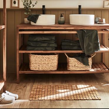 Caillebotis de douche en bambou  49