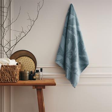 Drap de douche en coton - bleu calaluna 70x140cmRYAD