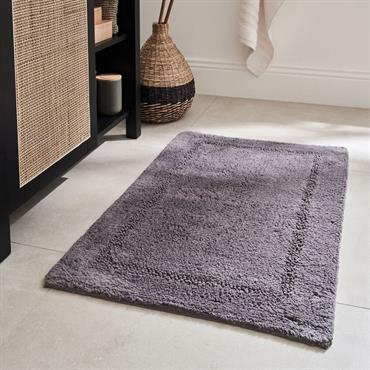 Tapis de bain en coton 50x80cm - gris restanqueLOUCETA