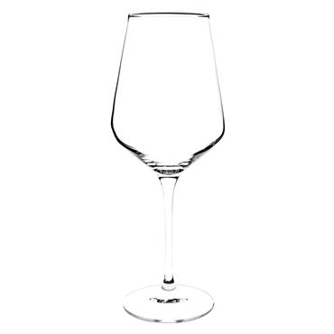 Verre à vin en verre transparent
