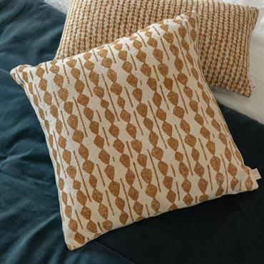 Coussin ethnique en coton 45x45cm - beige nèfleBARRAS