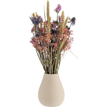 Vase classique en faïence H15cm - beigeSABUGAL