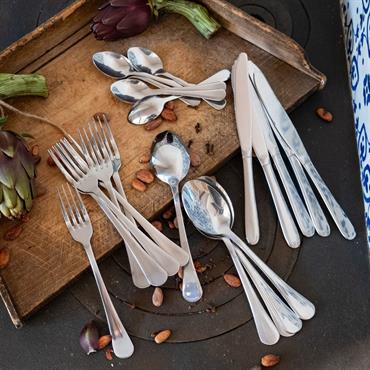 Ménagère 24 pièces en inox poli - gris argentéSCOLIME