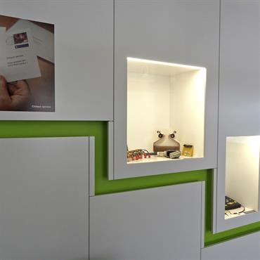 Exposition, vitrines 