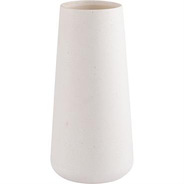 Cliquez pour agrandir et passer en diaporama Vase classique en poudre de pierre H30cm - blancCALCIS