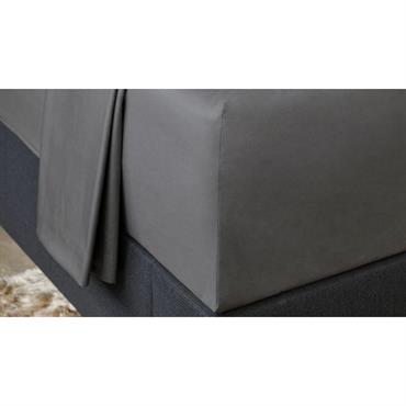 Drap-housse élastique en coton égyptien Home by TEMPUR® Anthracite180 x 200 CM