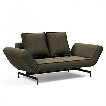 INNOVATION LIVING Canapé design GHIA LASER convertible 80x210 cm tissu Bouclé Forest Green