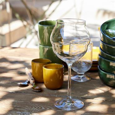 Cliquez pour agrandir et passer en diaporama Coffret de 6 verres à pied en cristallin 50cl - transparentMACARON