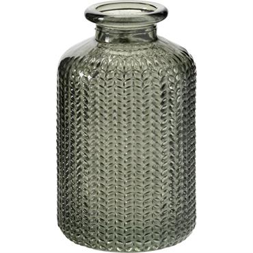 Petit vase en verre H10cm - vertPRATO