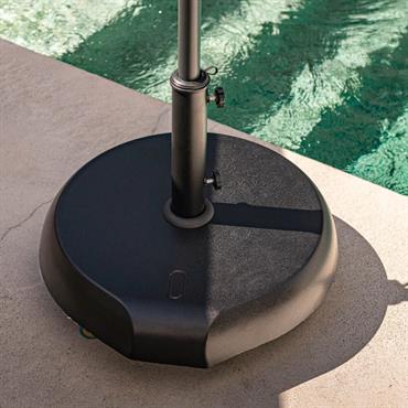Cliquez pour agrandir et passer en diaporama Pied de parasol à roulettes 35kg - noirJANGA
