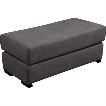 Pouf rectangulaire en tissu Bloq - gris anthraciteBATIS