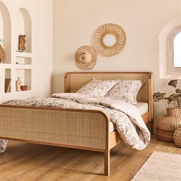 Lit 2 places en rotin 140x200cm - naturelCALLISTA