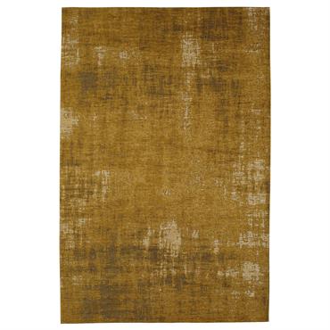 Tapis vintage tissé jacquard jaune moutarde 155x230