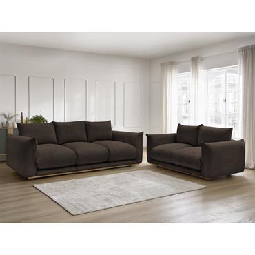 Ensemble canapé droit fixe 3 