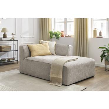 Méridienne pour canapé modulable MEGEVE tissu texturé beige angle droit BOBOCHIC 1 places LA COLLECTION La collection MEGEVE associe simplicité, élégance, design et modernité ! Les produits de cette collection unique offriront beaucoup de classe à la française à votre salon, tout en ...
