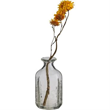Petit vase en verre sculpté H13cm - transparentCOPAIA