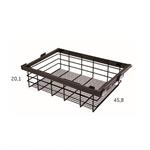 Panier métallique coulissant pour intérieur d'armoire personnalisé niche 96