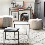 Tables basses gigognes en métal - noirLEVANTE