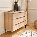Commode 3 tiroirs en bois - bois clairLUCIAN