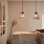 Suspension non électrifiée en fibre de palmier - naturel H22xD24cmORIA