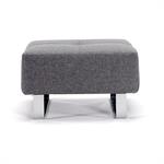 INNOVATION LIVING  Pouf design SUPREMAX Deluxe Excess gris Twist Charcoal 65*65 cm