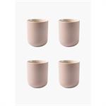 Set 4 tasses grès émaillé