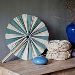 Déco murale éventail en bambou D39cm - vertFIRMIN