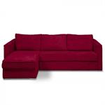 Canapé d'angle réversible  MANDELIEU convertible express 160cm sommier lattes matelas 18cm