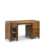 Bureau en bois marron L 140 cm