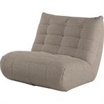 Canapé 2 places fixe en tissu bouclette - gris clairSCALO