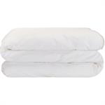 Housse de couette en percale de coton liseré tressé beige alpilles 240x220cm - blancEZIO