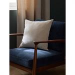 Housse de coussin velours et surjet noir