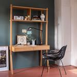 Bureau avec rangements en chêne massif L118xl50xH192cm - bois clairPORTCARRY