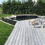 Baignade naturelle et terrasse bois