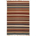 Tapis en laine à rayures 60x120cm - rougeOURAN