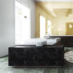 Ilot de cuisine en marbre noir