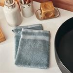 Lot de 2 gants de toilette en coton peigné - bleu calalunaAZUR