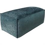 Pouf en tissu tramé - bleuKUBO