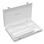Ecrin en bois blanc 51 couverts