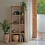 Étagère 8 cases en chêne lamellé - bois clairTASSIA