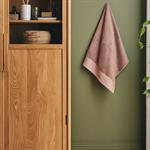 Serviette de toilette en coton peigné - brun rhassoul 50x100cmAZUR