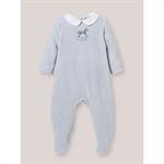 Dors-bien brodé en velours Bébé