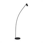 Lampadaire en noir et en or en hauteur métallique 180 cm