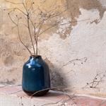 Vase classique en céramique tachetée H20cm - bleuBARATIER