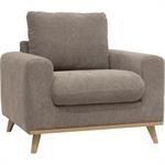Fauteuil en tissu storm - taupeCAPIA