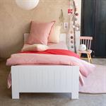 Housse de couette enfant 140x200cm et 1 taie d'oreiller 63x63cm en coton - rosePOLKA