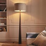 Pied de lampadaire en métal effet bois H157cm - bois foncéKONE