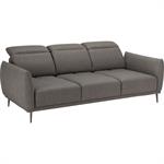 Canapé 4 places fixe en tissu avec fonction avance-recul - gris restanqueMARKO